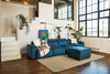 Swyft Model 03 4 Seater Chaise Sofa - Teal Velvet RRP £3995