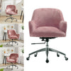 Office Chair Task Adjustable Height Mid Back Swivel Wheels Armrest Crush Velvet