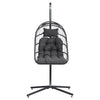 Rattan Swing Egg Chair Hammock Hanging Garden Patio Outdoor Indoor with Cushion