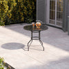 Garden Bistro Furniture Table Rattan Chairs Variable Shape with Umbrella Hole
