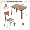 Dining Table Set Rectangular 4 Chairs Industrial Kitchen Furniture Storage Units