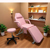 Massage Couch Bed SPA Salon Chair Stool Therapy Table Adjustable Recliner Pink