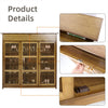 Farmhouse Shoe Storage Cabinet with Drawer & Doors 4-Tier Shoe Rack for Entryway