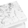 Modern White Rectangular Coffee Table with 2 Storage Drawers for Living Room