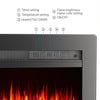 LED Fireplace Media Wall Fire Wall Mounted / Standing Electric Heater 40-100in