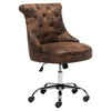 Faux Leather Office Chair Vintage Computer Desk Chair Swivel Adjustable Height