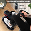 Portable Seated Leg Exerciser Under Desk Elliptical Machine Seniors-Red