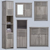 Grey Bathroom Under Sink Cabinet Basin Storage Cupboard Vanity Unit Furniture