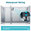 Large Bathroom Mirror Cabinet 1000x600 with LED Demister Shaver Socket 3 Colors