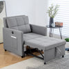 3in1 Folding Sofa Bed Convertible Sleeper Chair Single Armchair With Comfortable