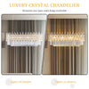 Luxurious Gold Rectangular Crystal Chandelier Dining Room Chandeliers Over Table