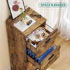 Lockable Filing Cabinet 4 Drawer Rustic Vertical Office Storage Cupboard Unit