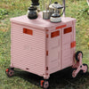 Folding Shopping Trolley Box 55L Camping Picnic Boot Cart Storage Stair Climbing