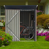 Galvanized Steel Garden Storage Shed Metal Outdoor Bike Shed with Doors