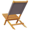 Folding Garden Chairs 6 pcs Anthracite Fabric and Solid Wood S2Z3