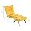 Huge Egg Chair Banana Sofa Armchair with Stool for Bedroom Living Room Fireside