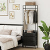 Heavy-duty Clothing Stand Dresser with Anti-toppling Devices-Black