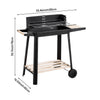 NEW OPEN TOP BBQ GRILL GARDEN BARBECUE STEEL CHARCOAL COOKING OUTDOOR PARTY OVEN
