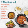 Electric Pressure Cooker 5.7L, 50 Recipes, 9-in-1 Multi Cooker, Steamer,