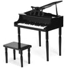 Kids Piano Keyboard Toy 30-Key Children Musical Piano Toy w/ Stool & Music Stand