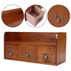 Vintage Wooden Small Cabinet Storage Box Desktop Organizer Unit Display Shelving