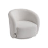 Swivel Chair Teddy Fabric Upholstered Rotating Armchair Sofa Accent Tub Seat