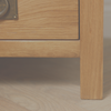 Baysdale Rustic Oak 3 Drawer Bedside Cabinet / Bedroom Lamp Table / Nightstand