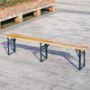 Folding Wooden Beer Table and Bench Set Garden Outdoor Bistro Bench Desk Chairs