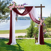 10FT Rustic Sturdy Wood Backdrop Stand Square Wedding Arch Stage Show Farmhouse