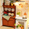 DIY Miniature Dollhouse Kit Realistic Mini 3D Wooden House Room Craft For Gift