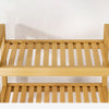 Dirty Clothes Basket Bamboo Shelf Home Bathroom Storage Rack Towel Organizer UK