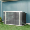 7ft Galvanized Steel Garden Storage Shed Bike Metal Pent Roof Tool Shed House XL