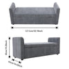 Multi-Functional Ottoman Storage Bench Lift-Top Padded Seat with 2 Throw Pillows