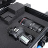 Outdoor Travel Trolley Case Foam Protective Tools Storage ABS Plastic Box +Wheel