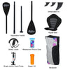 Black Paddle Board 11FT Large SUP Sufboard Kayak Seat Complete Kit 335x84x15cm