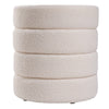 Sofa Ottoman Shoe Bench Velvet Pouf Seat Footrest Foot Stool Round Padded Stools