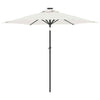 Bulliing Garden Parasol with Steel White 225x225x212 ,Beach Parasol, C5T2