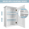 Bath Bathroom Cabinet 4 Drawer Floor Storage Cupboard Wooden Storage Unit White