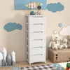Rolling Storage Cabinet Vertical Storage Unit with 7 Drawers