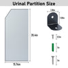 90x40CM Urinal Partition Divider Screen Toilet Public Health Partition Privacy