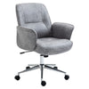Vinsetto Swivel Computer Office Chair Mid Back Desk Chair for Home, Light Grey