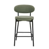 Dusk Mia Set of 4 Barstools - Matte Velvet - Sage Green RRP £298