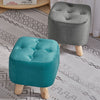 Ottoman Foot Stool Padded Cushion Rest Seat Low Stools Pouffe Small Square Chair