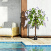 Artificial Realistic Wisteria Flower Tree in Pot Plant for Outdoor Décor, 110cm