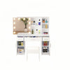 Dressing Table with LED Lights Mirror Vanity Set Makeup Storage Drawer Desk UK