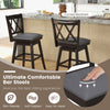 Set of 2 Bar Stool 360 °Swivel Modern Bar stool Adjustable Height Counter Stool