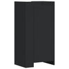 Shoe Cabinet Storage Cupboard Rack Black - Engineered Wood Shoe Organizer N3R9