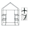 Greenhouse PE Plastic Garden Plants Grow Green House Cover w/ 4 Shelves Outdoor
