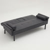 Panana Fabric Sofa Bed Sofabed with Drink Holders Recliner Free Bolster Cushions