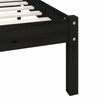 Lechnical Black Solid Pine Wood Bed Frame 120 x 200 , Modern Bed Frame, T2H7